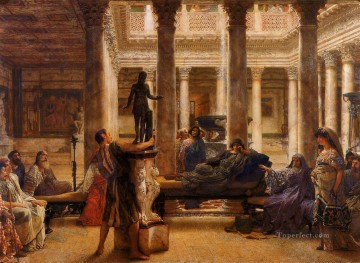 サー・ローレンス・アルマ・タデマ Painting - ローマの芸術愛好家 ロマンチックなサー・ローレンス・アルマ・タデマ